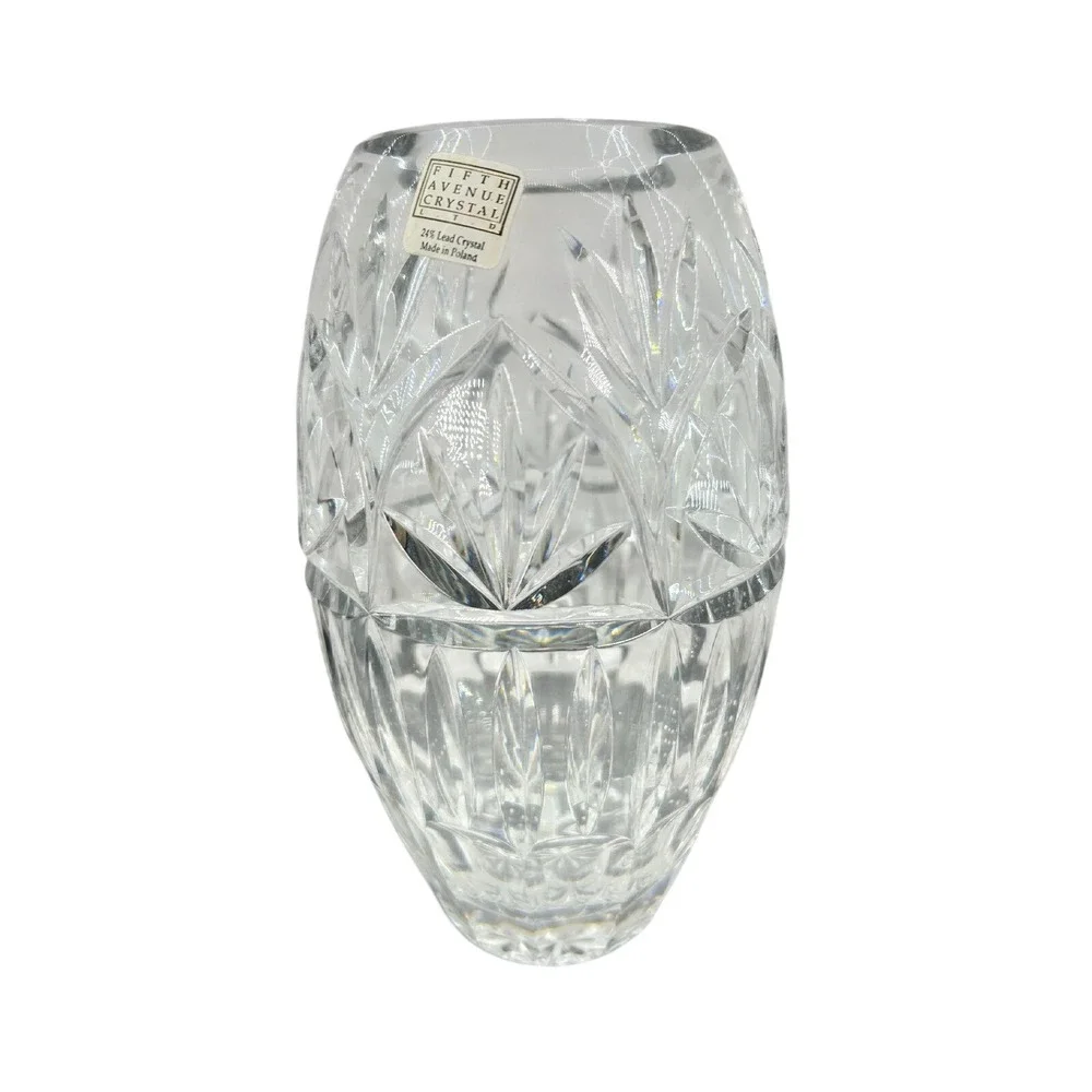 Fifth Avenue Crystal 24% Lead Crystal Vase Made in Poland‎